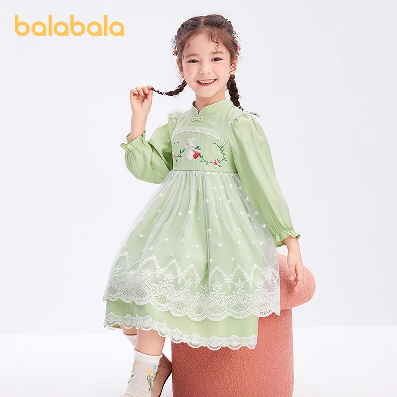 

Balabala Toddler Girl Dress Autumn Fashion Sweet Fashion Princess Dress