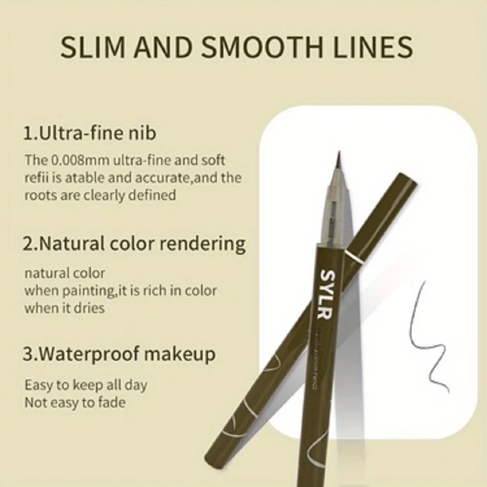 Eyebrow Pen Liquid Pencil, Smudge Proof & Waterproof