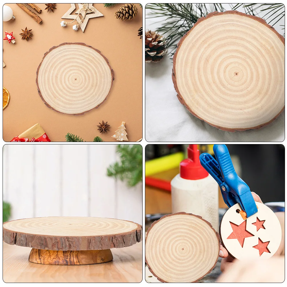 

Wooden Blank 18 20cm Diameter 2cm Thick Unfinished Wood Slices Circles DIY Decor Wood Round Cutout Craft Paint Home Decor