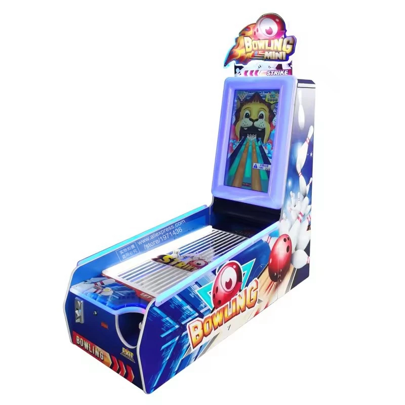 Coin Operated Rolling Ball Bowling Skill Game Machine Children Amusement Center Equipment Ticket Redemption Kids Arcade Machines