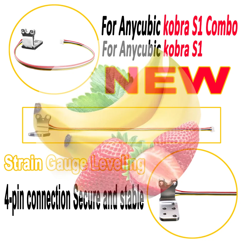 

Strain Gauge Leveling For Anycubic Kobra S1/S1 Combo Print Head Strain Gauge Replacement for S1 Combo 3D Printer Parts