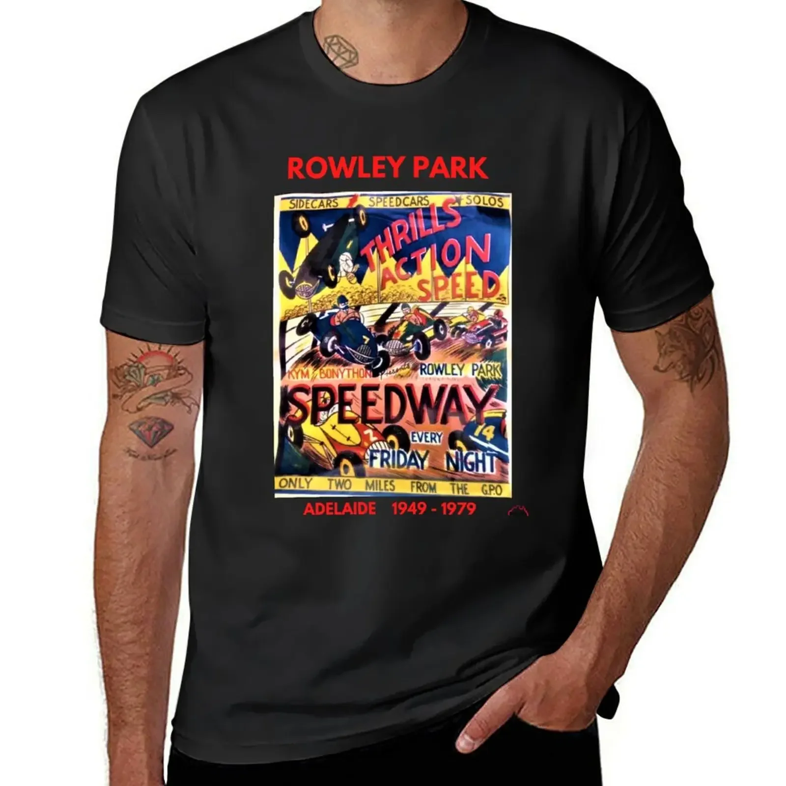 Rowley Park Speedway, Adelaide T-Shirt baggy shirts kawaii clothes t shirts for men cotton