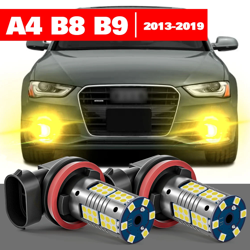 

For Audi A4 B8 B9 2013-2019 2pcs LED Fog Light Accessories 2014 2015 2016 2017 2018