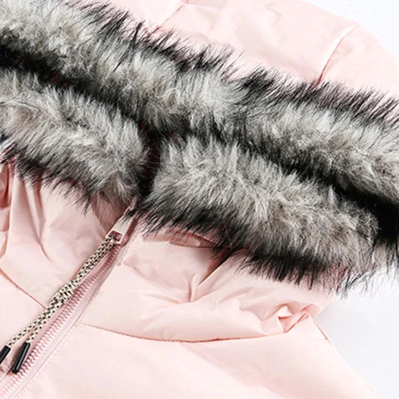 جواكت شتوية للرجال بياقة من الفرو معاطف باركاس ملابس خروج هاراجوكو هيب هوب سترات مبطنة كبيرة الحجم سترات فضفاضة غير رسمية ملابس خارجية #5