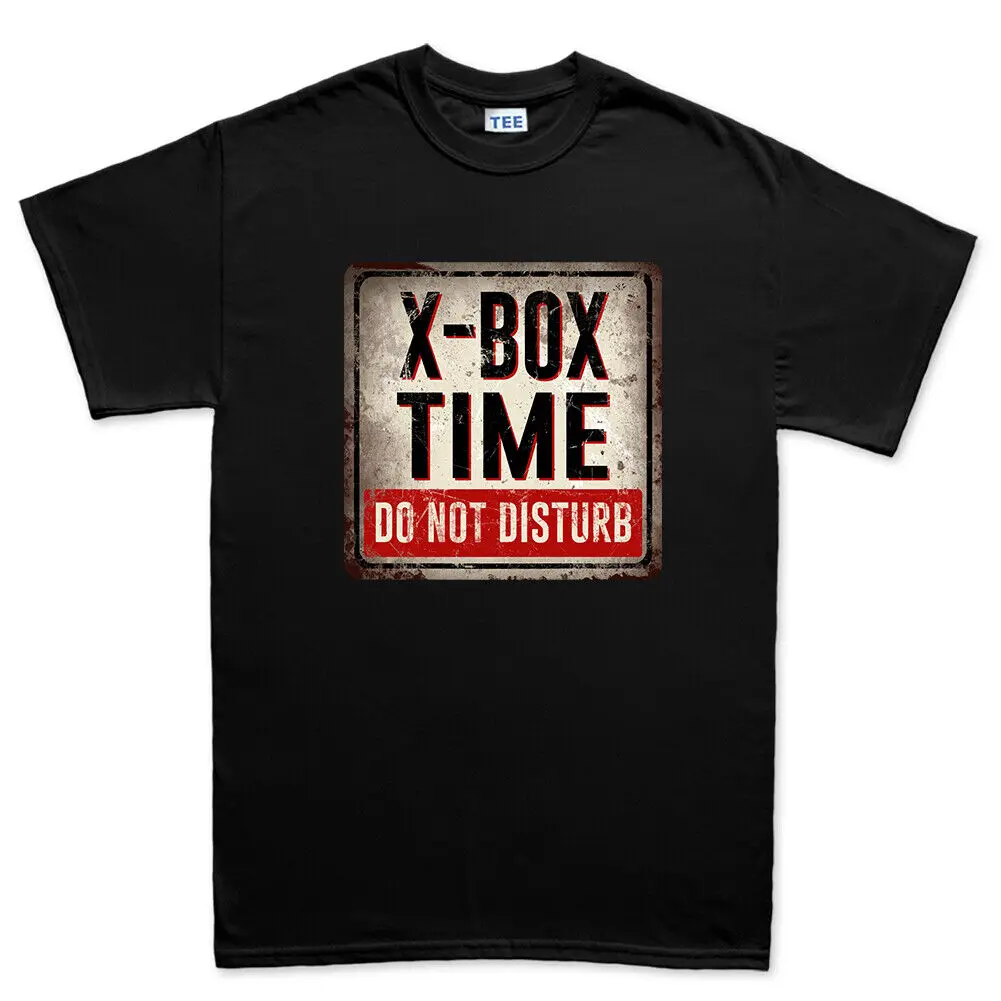 X-Box Time Do Not Disturb Gamer Предупреждающий знак Мужская футболка Футболка X-Box Time Do Not Disturb Gamer Предупреждающий знак Мужская футболка Футболка
