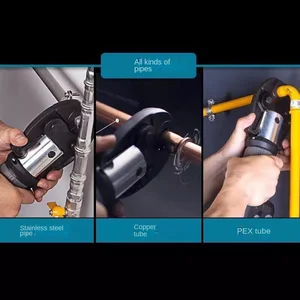 LS-1525 Mini Battery Pipe Crimp Tool, Pipe Crimping Tool para Piping System, Copper Fittings, Multicamadas Pex, Alicadores Elétricos de Friso 6 principais vendas alicates de cravar multicamada - №2