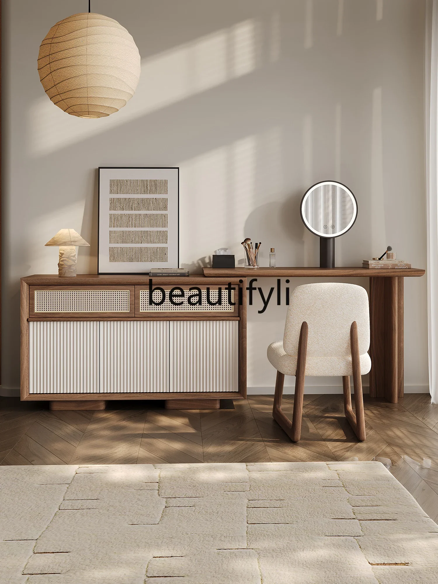 

A16 Dresser bedroom simple makeup table chest cabinet integrated makeup table storage cabinet integrated