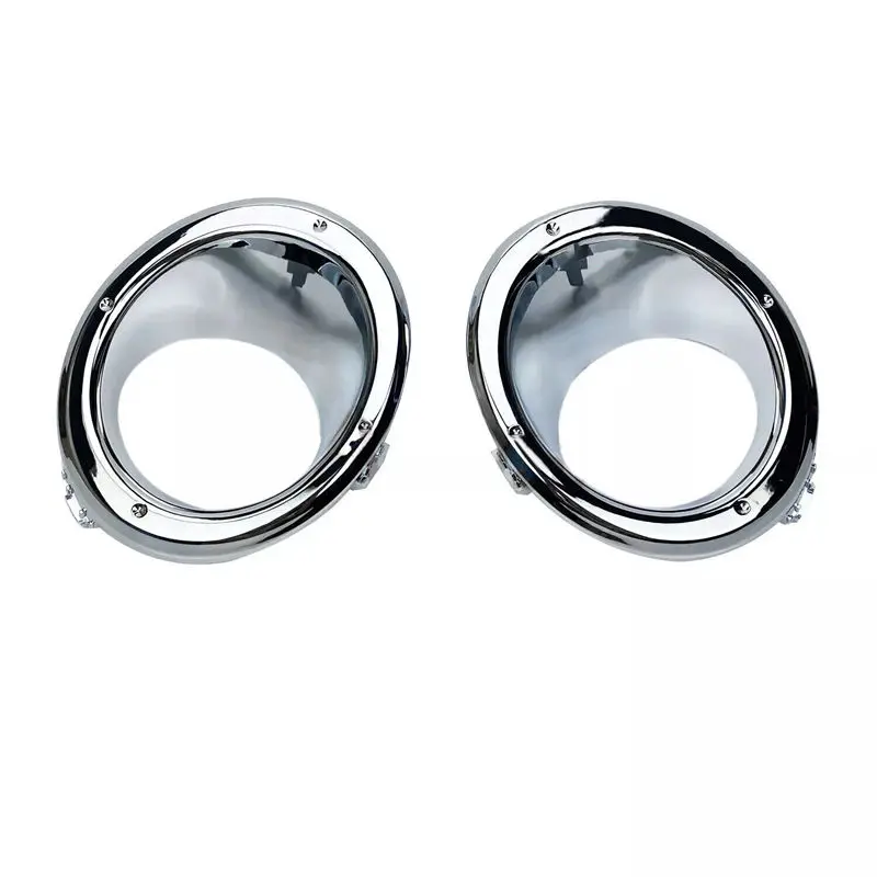 Front Fog Light Bumper Lamp Chrome Trim Cover Bezel Grille Foglight Frame For Nissan Patrol Y61 2005 2006 2007 2008 2009-ABQA