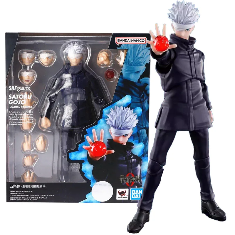 Bandai Genuine Figure Jujutsu Kaisen Model Kit Anime Figures S.H.Figuarts Satoru Gojo Collection Model Action Figure Boys Toys