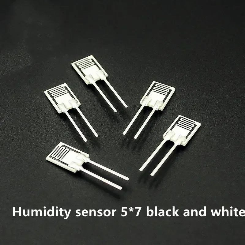 50PCS Feuchtigkeitsempfindlicher Widerstand CJ-HR31 feuchtigkeitsempfindlicher Originalsensor 5*7 schwarz-weißes Feuchtigkeitsmodul HR202L
