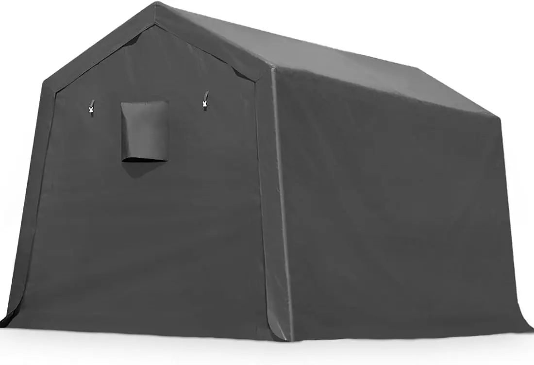 Advance Outdoor 10X10 Ft Heavy Duty Outdoor Patio Anti-Snow Portable Canopy Storage Shelter Shed Carport With 2 Rolled Up