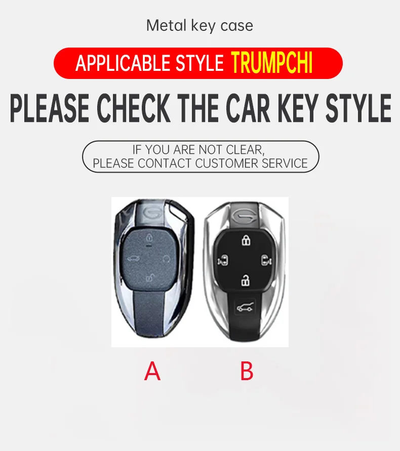 New Auto Leather Car Key Case Cover Shell For GAC New Energy Trumpchi Empow J11 J12 J13 J14 J15 J16 GS8 Fob Keychain Accessories