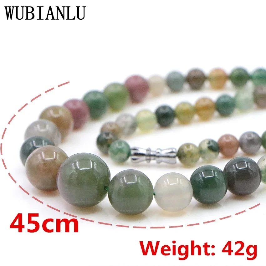 Wholesale 6-14mm Natural Stone Agates Round Beaded Necklace Women In Choker Necklaces Energy Jaspers Jewelry T223