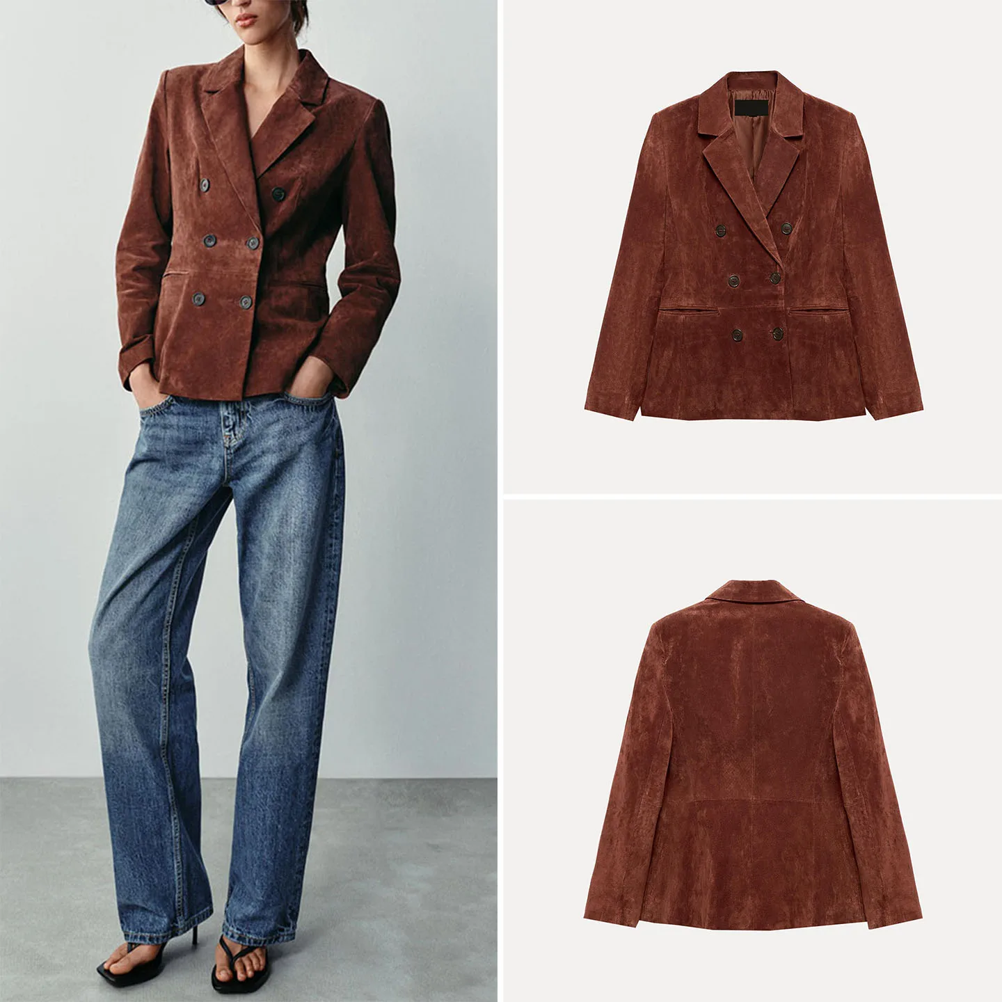 Fashionable Long Sleeve Button up Slim Fit Suit Jacket for Women Casual Style Autumn Collection ZDATA Brand Chinese Manufacturer