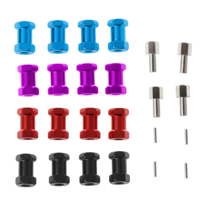 1Set RC Aluminum HEX 12mm longer combiner climbing simulation Car 15mm 20mm 25mm coupler AL For 1/10 TAMIYA CC01 AXIAL SCX10