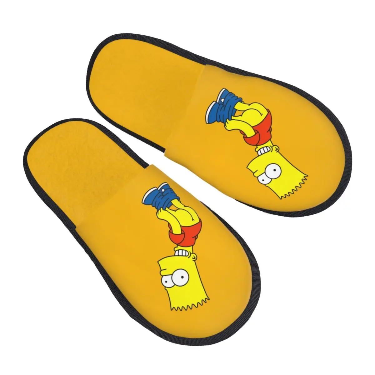 

Женские домашние тапочки с принтом «Симпсоны» на заказ, мягкие теплые пушистые тапочки из пены с эффектом памяти, домашняя уличная обувь