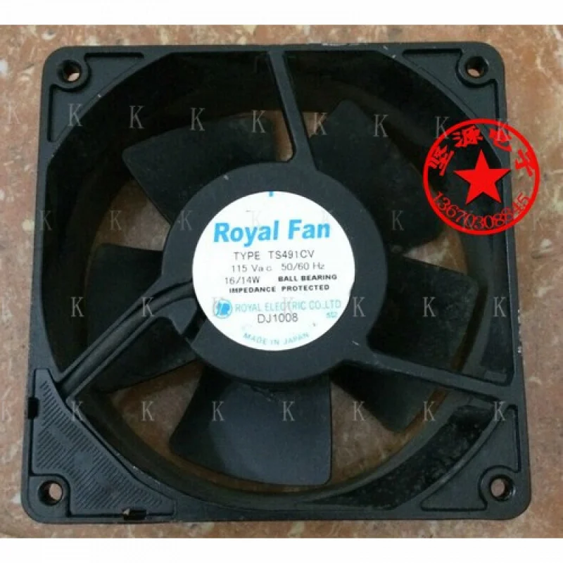 

C 1pcs FOR Royal Fan TS491CV 115V 16 / 14W 12CM Full Metal Axial Fan