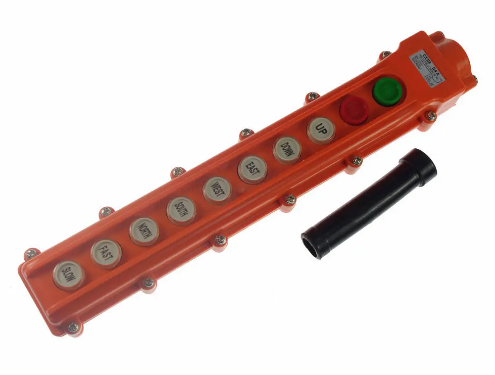 (1)For Hoist And Crane Pendant Control Station Push Button Switch 6 Ways COB-64A