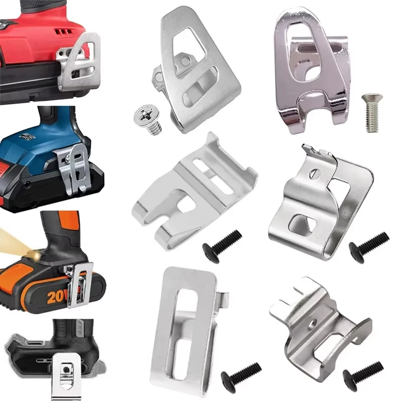 1pc Belt Hook for Dewalt/Makita/Bosch/Milwaukee/Worx 18V 20V Cordless Drills Wrench Holder Clip Hooks Power Tool Accessories
