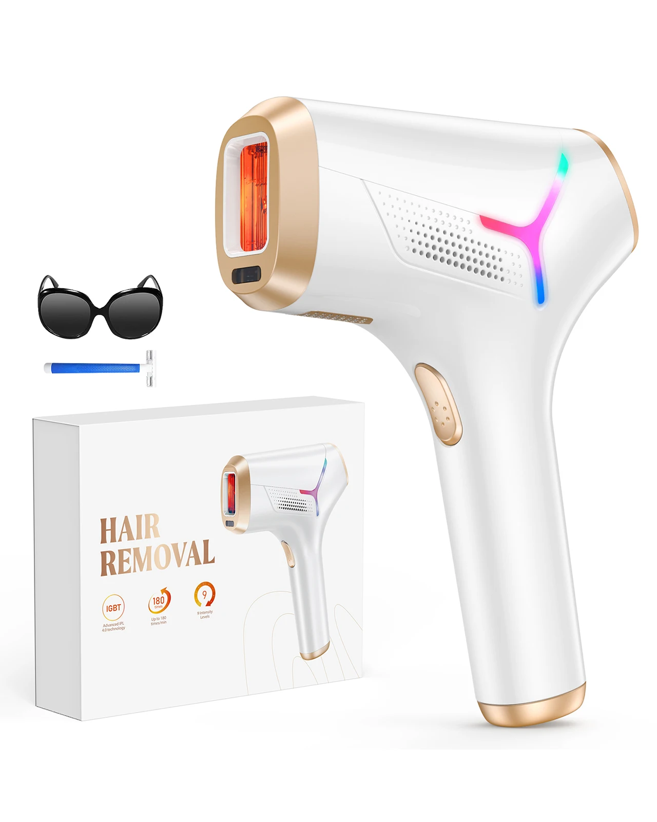 990000 Flashes Laser Hair Removal for Women and Men IPL Hair Removal Body Bikini and Facial Areas Painless Permanent HairRemoval