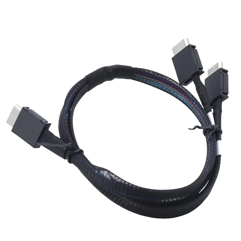 Dilinker Oculink PCIE SFF-8611 4i to 2 SAS8611 4I Fast Transmission Cable for Server