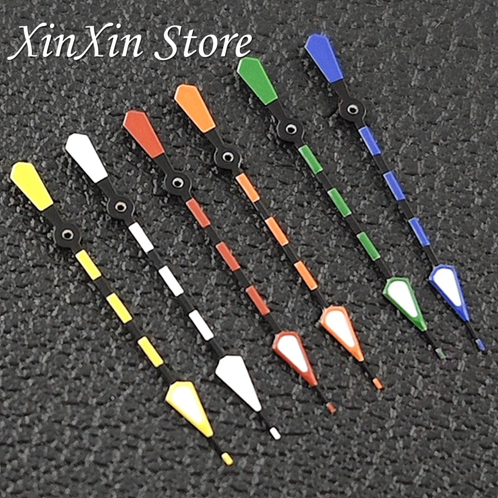 عالية الجودة NH35 13 مللي متر الساعات مؤشرات دبور واحد الأيدي الثانية ل NH34 NH35 NH36 4R 7S حركة C3 الأخضر مضيئة اليد الثانية