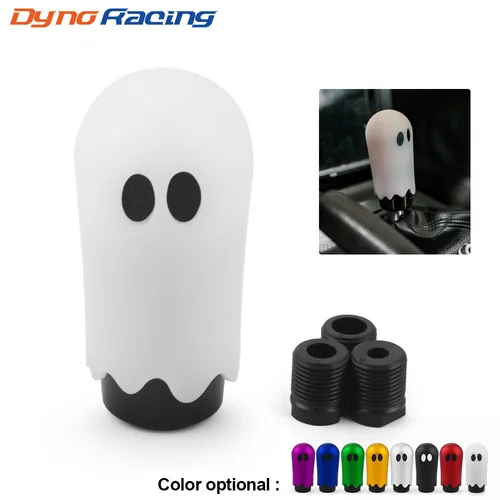 Perilla de palanca de cambios de estilo lindo de Halloween para coche de 86mm, perilla de cabeza de cambio fantasma JDM M8 M10 M12, 8 colores con adaptadores