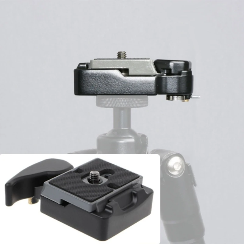 Placa de liberación rápida para trípode de cámara DSLR, adaptador de placas QR con montaje de abrazadera de conexión rápida, tornillo de 323 "a 1/4", 200PL-14, 3/8