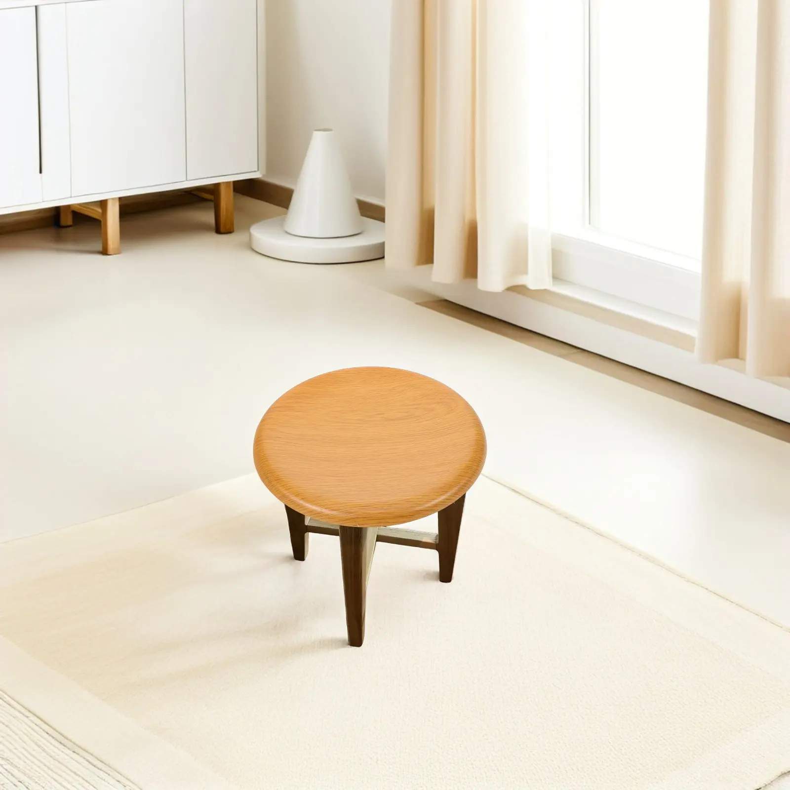 

2Pcs Bar Stool Seat Replacement Round Wood Wood Stool Cushion Dining Home Kitchen Chair Surface Round Bar Chair Seat