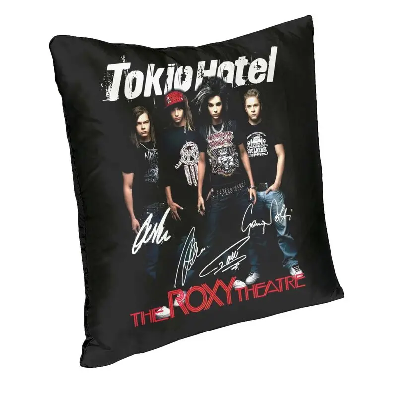 Tokio Hotels Heavy Metal Music Rock Cushion Cover 45x45cm Home Decorative 3D Printing Throw Pillow Case Living Room Double Side