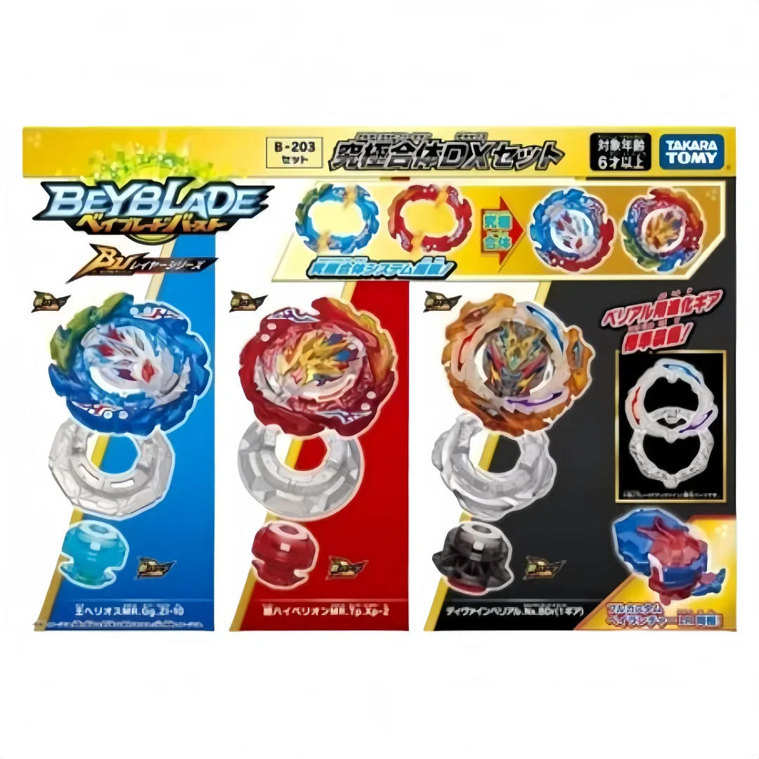 

ПОДЛИННЫЙ Beyscollector TAKARA TOMY B-203 Battle Burst BU Ultimate Fusion DX Set Новый в оригинальной упаковке