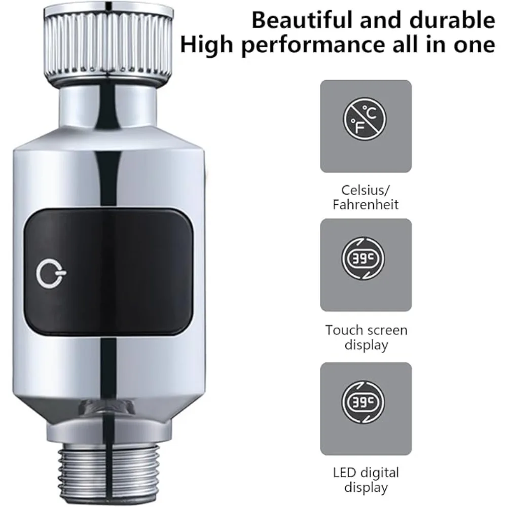 Termometer Mandi Tampilan Digital LED Termometer Air Mandi Bayi Fahrenheit Celsius Termometer Digital LED Pyrometer Mandi