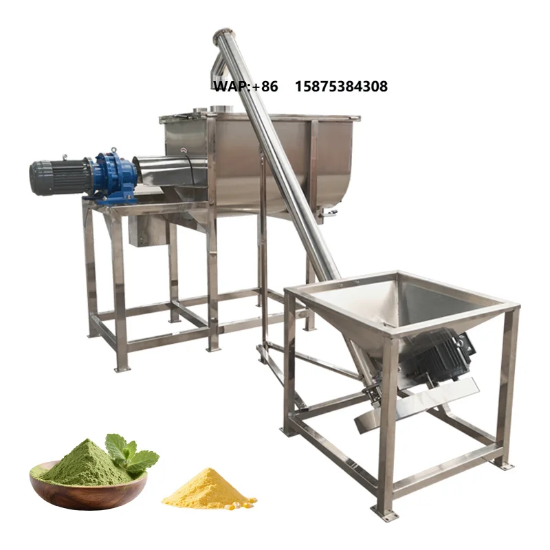 Farm Poultry Feed Mixer Ribbon Mixer 2 Tonne Feed Mixer for Chicken Pig Cow Premixed Food Mix Pellet Production