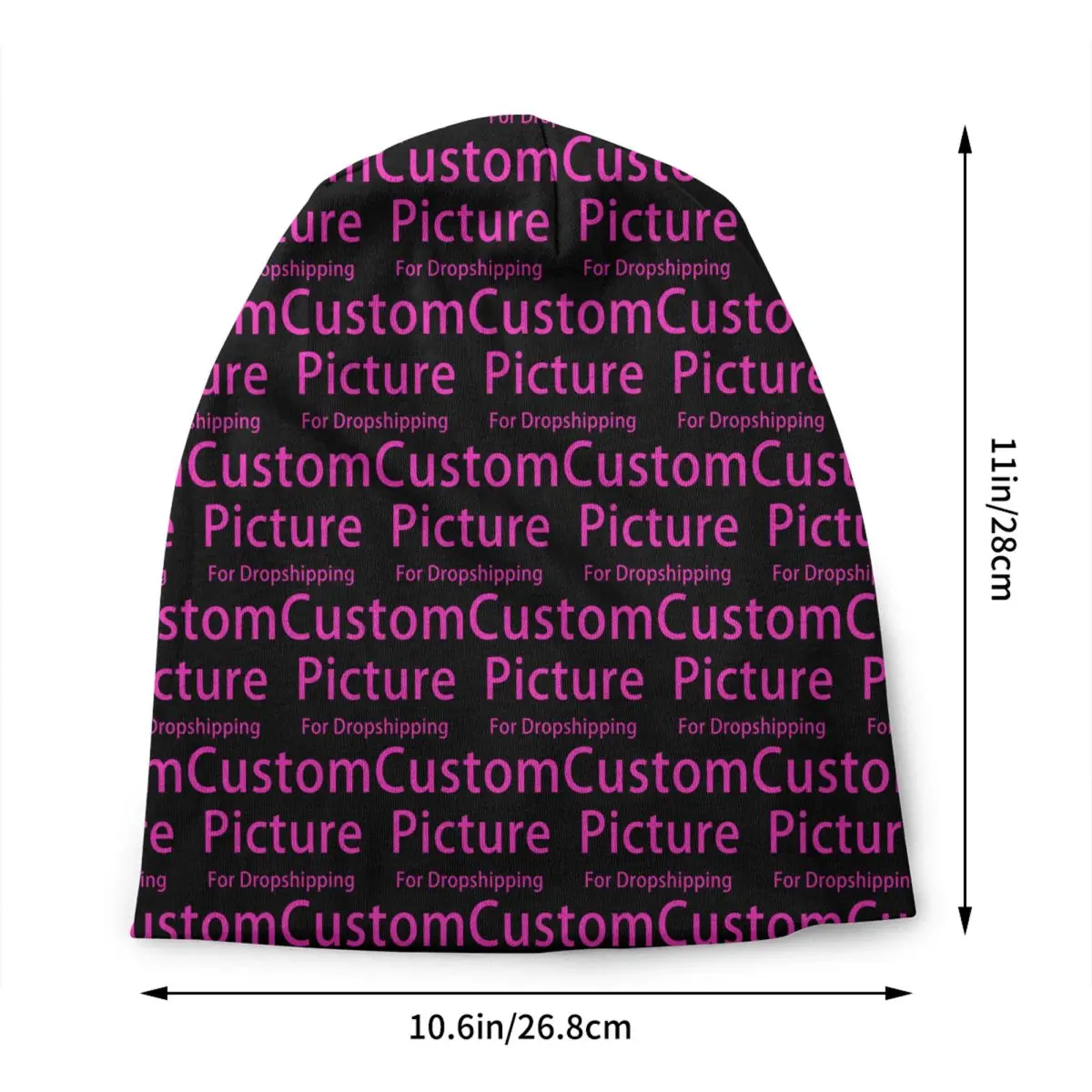 Personalized Custom Photo Logo Skullies Beanies Caps Winter Warm Women Men Knitted Hats Unisex Customized DIY Print Bonnet Hats