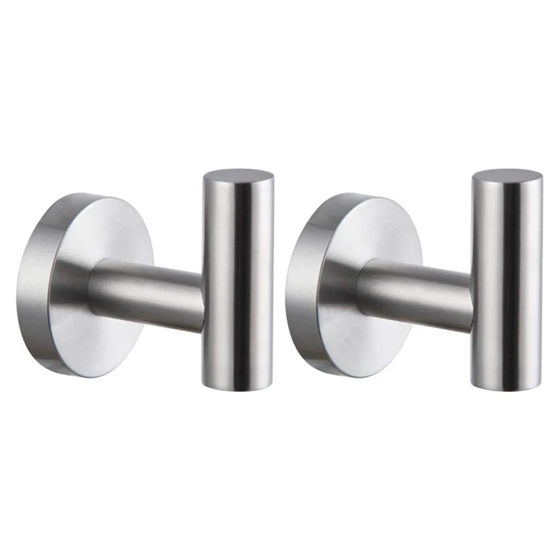 Bathroom Towel Hooks Coat Hook Round Clothes Wall Mounted Towel Coat Robe Hook Cabinet Closet For Bath Kitchen