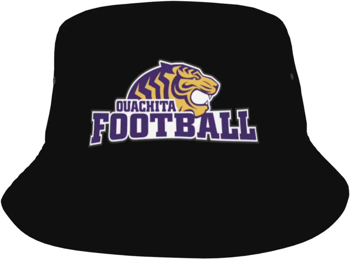 Ouachita Baptist University Logo Bucket Hats Fashion Sun Cap Packable Outdoor Fisherman Hat for Women and Men Black