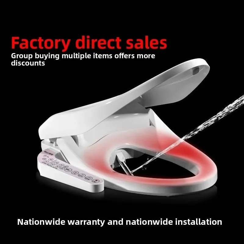 Smart Bidet Toilet Seat Cover Heated Washlet with Remote Control for Home Bathroom Comfort