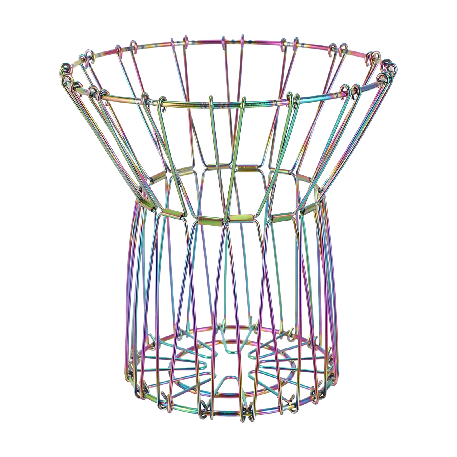 

Multipurpose Stainless Steel Fruit Basket Kitchen Storage Draining Container Style Decorative Home Organizer