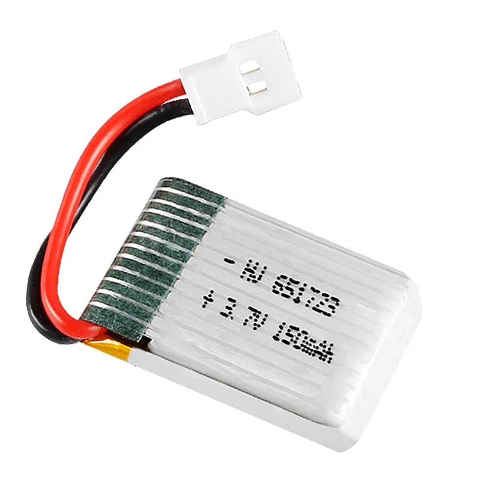 3.7v 150mah 30C สําหรับ H2 H8 H48 U207 แบตเตอรี่ RC Quadcopter อะไหล่ 651723   แบตเตอรี่สําหรับ H8 แบตเตอรี่สําหรับของเล่นเฮลิคอปเตอร์ 5 ชิ้น/ล็อต