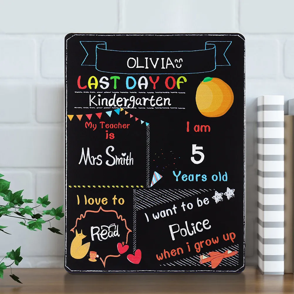 

Набор из 2 досок для первых уроков в деревенском стиле, маленький размер, легкий вес, из дерева, идеально подходит для школьного сезона