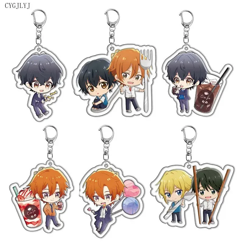 

New Anime Sasaki to Myyano Acrylic Keychain Miyano Yoshikazu Sasasaki Shumei Hirano Key Chain For Students Jewelry Cosplay Props