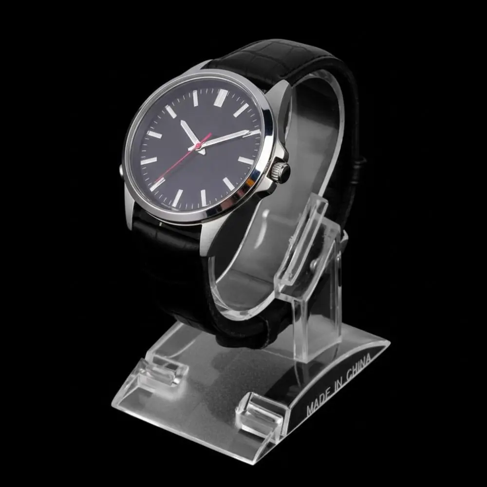 Portable Clear Watch Rack Plastic C-type Watch Showcase Watch Storage Holder
