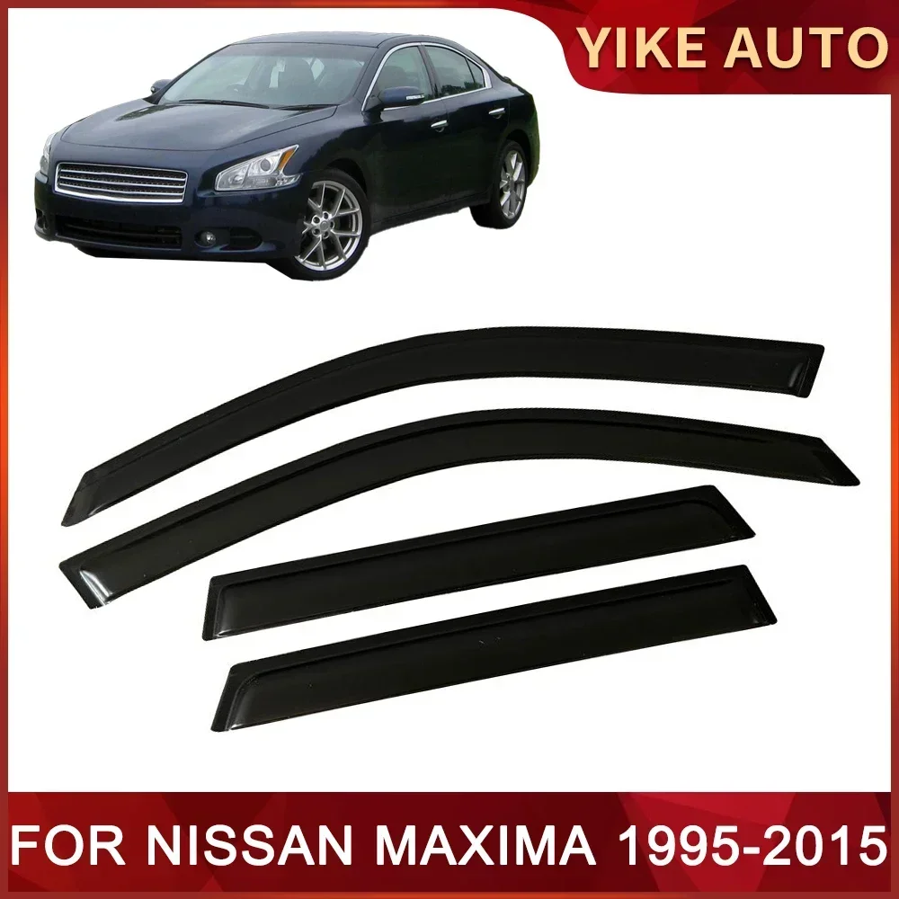 Window Visor for NISSAN MAXIMA A32 A33B A34 A35 1995-2015 Door Visor Wind Sun Rain Guards Side Window Wind Deflectors Auto