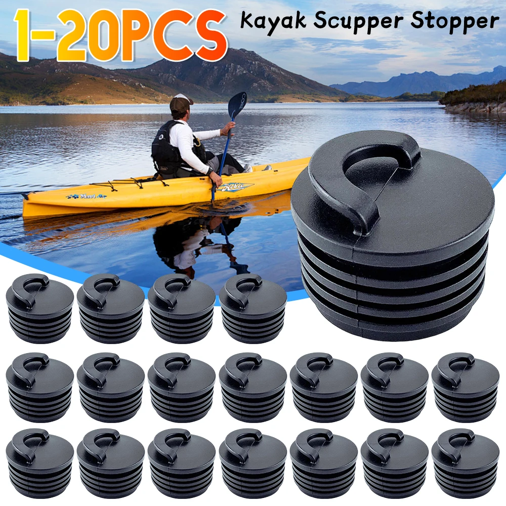 40mm Kajak-Kanu-Bootszubehör: Abflussstopfen für Entwässerungslöcher – Zubehör für Kajak, Marineboot, Rafting, Dingi, Kanu, Floß