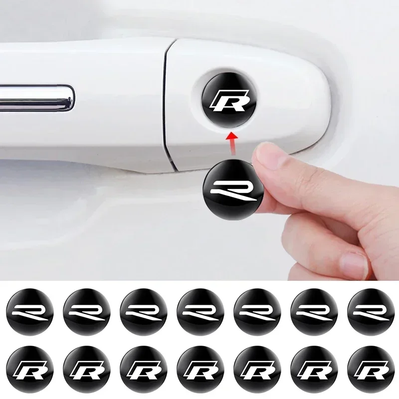 2/5/10Pcs Car styling Lock Keyhole Stickers Decoration Protection For Volkswagen Tiguan Bora POLO PASSAT CC Touran GOLF Jetta