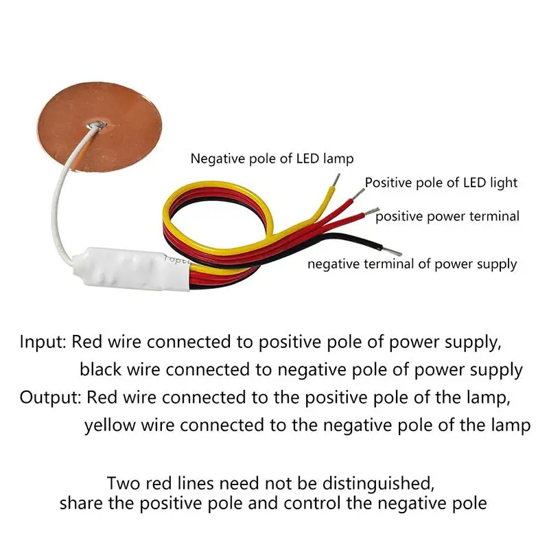 12v24v Mini Touch Sensor Switch Without Opening Penetrating Wood Board Glass Sensor Copper Foil Self-adhesive Jog Reset