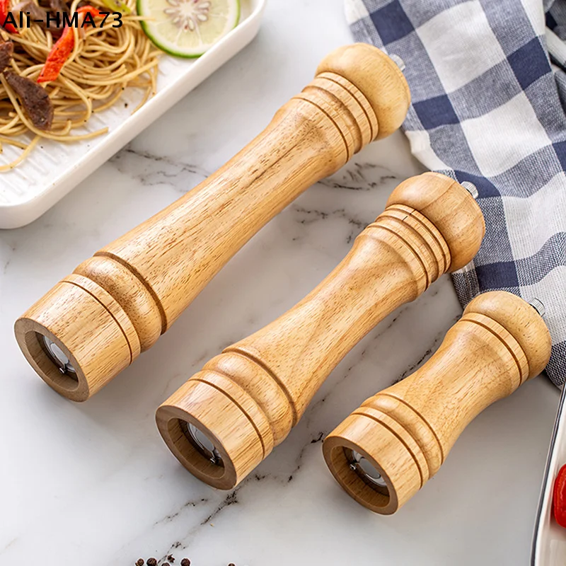 เครื่องบดพริกไทยไม้, ปรับความละเอียดได้ 6/8/10 นิ้ว, เครื่องบดพริกไทยไม้, กลไกบดเซรามิก, เครื่องบดเกลือ