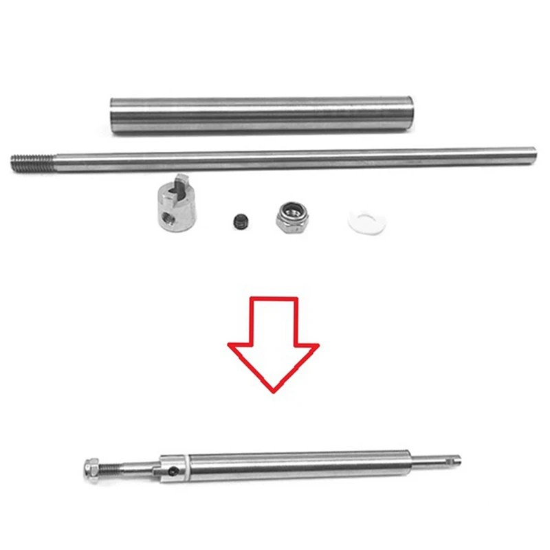 High Precision Watterproof 3Mm Stainless Steel Marine Boat Prop Drive Shafts And Sleeve Tuber Set For RC Boat