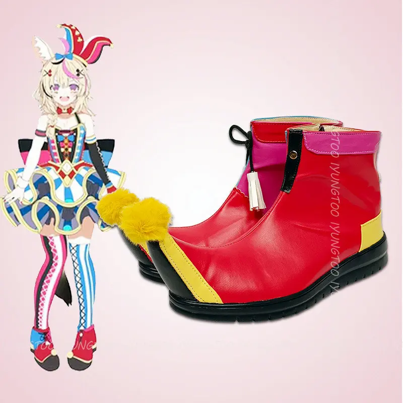 

Hololive Omaru Polka Anime Characters Shoe Cosplay Shoes Boots Party Costume Prop