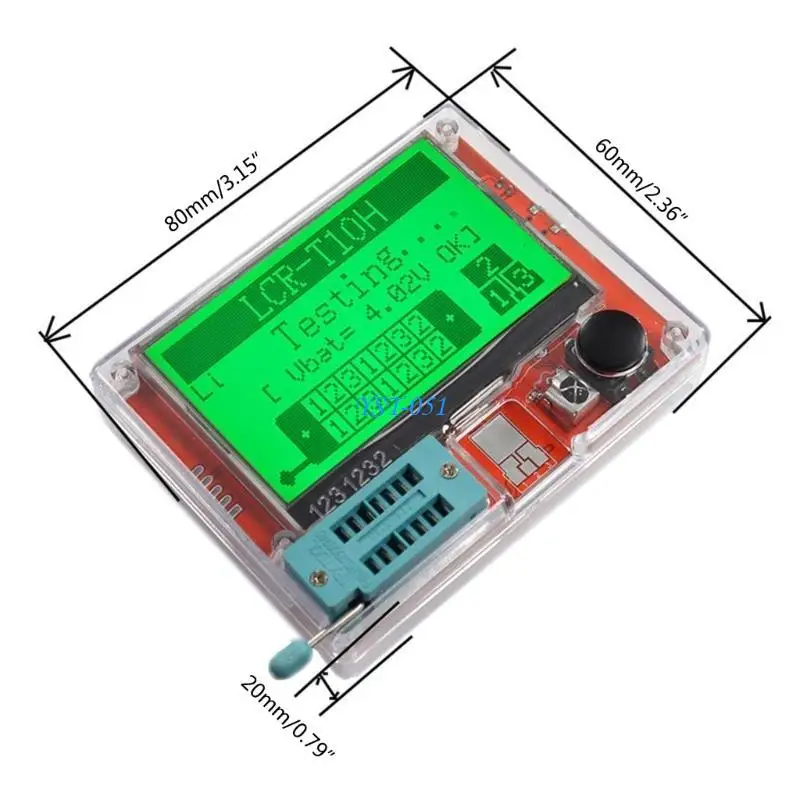 E15A Strumento diagnostico per tester a transistor aggiornato per test elettronici Strumento conveniente per l'analisi e